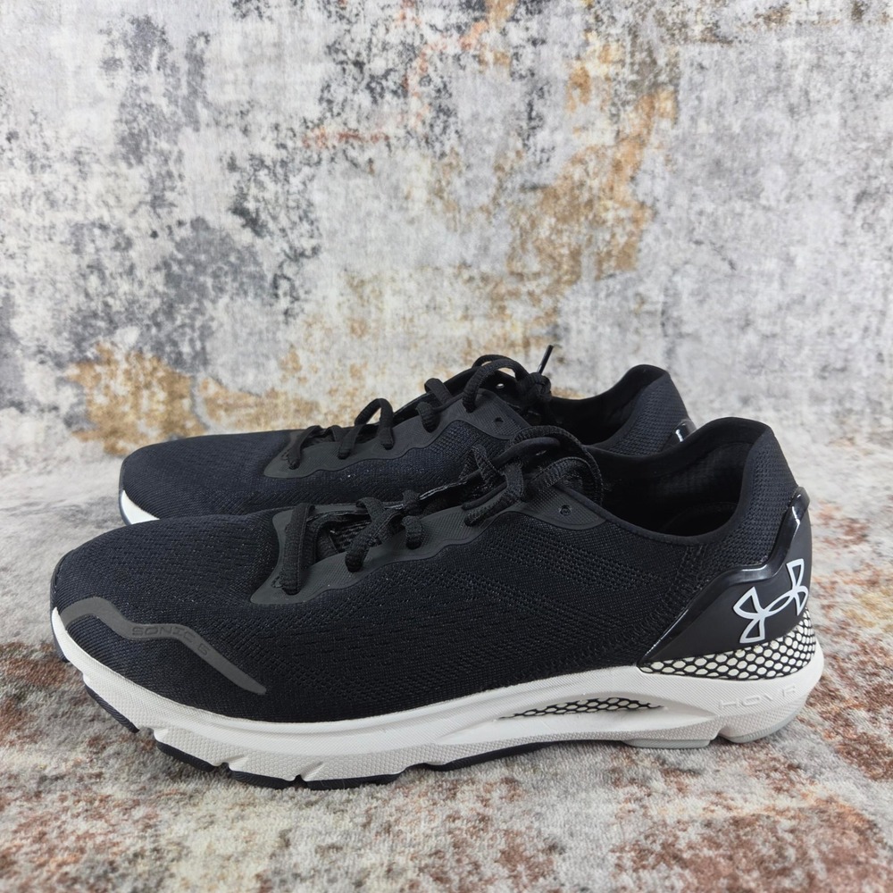 Under Armour HOVR Sonic 6 Running Shoes Womens 9 Black White 3026128-003 - Picture 10 of 14